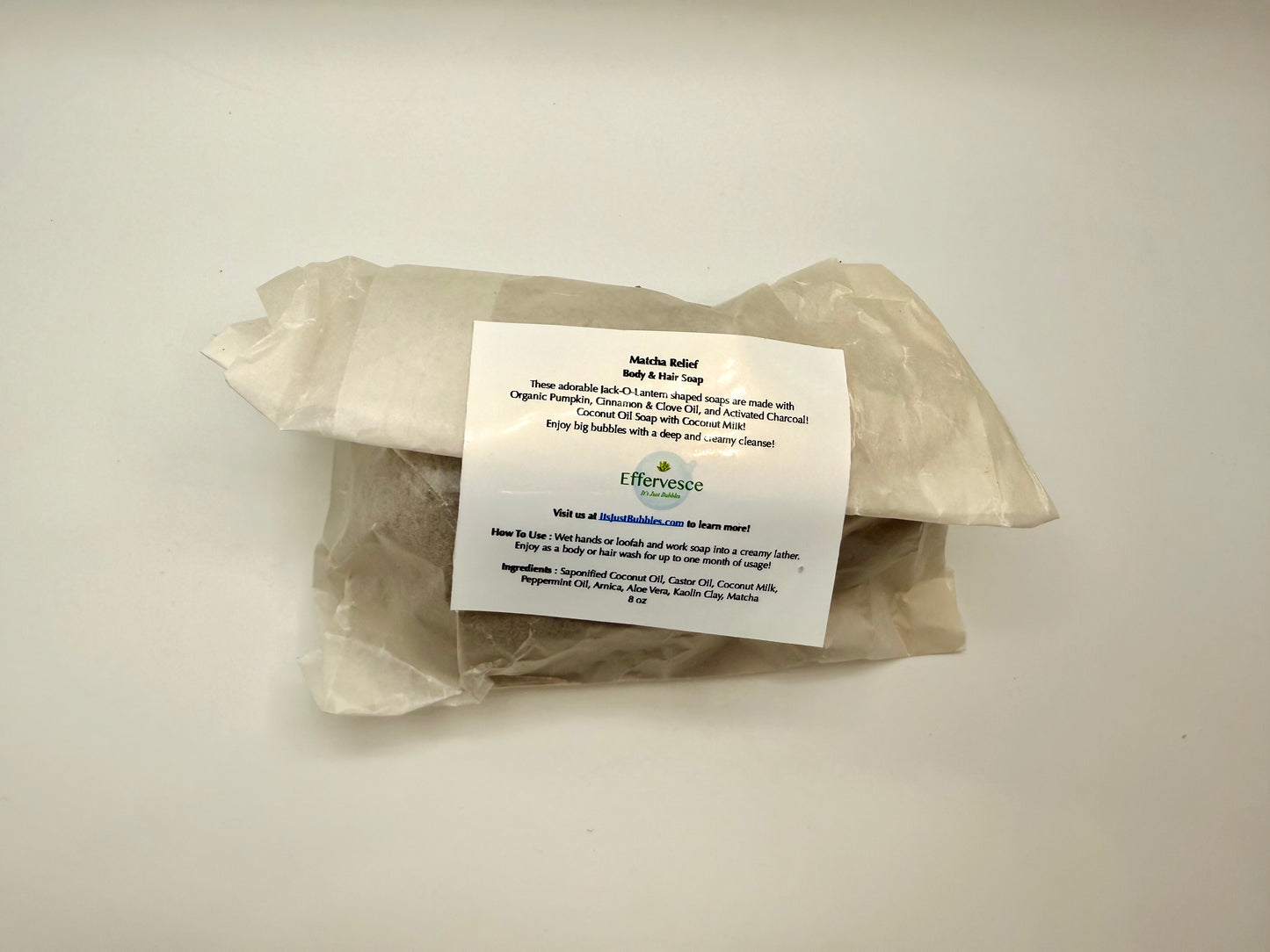 All Over Soap : Matcha Relief - 8oz Jumbo Bar