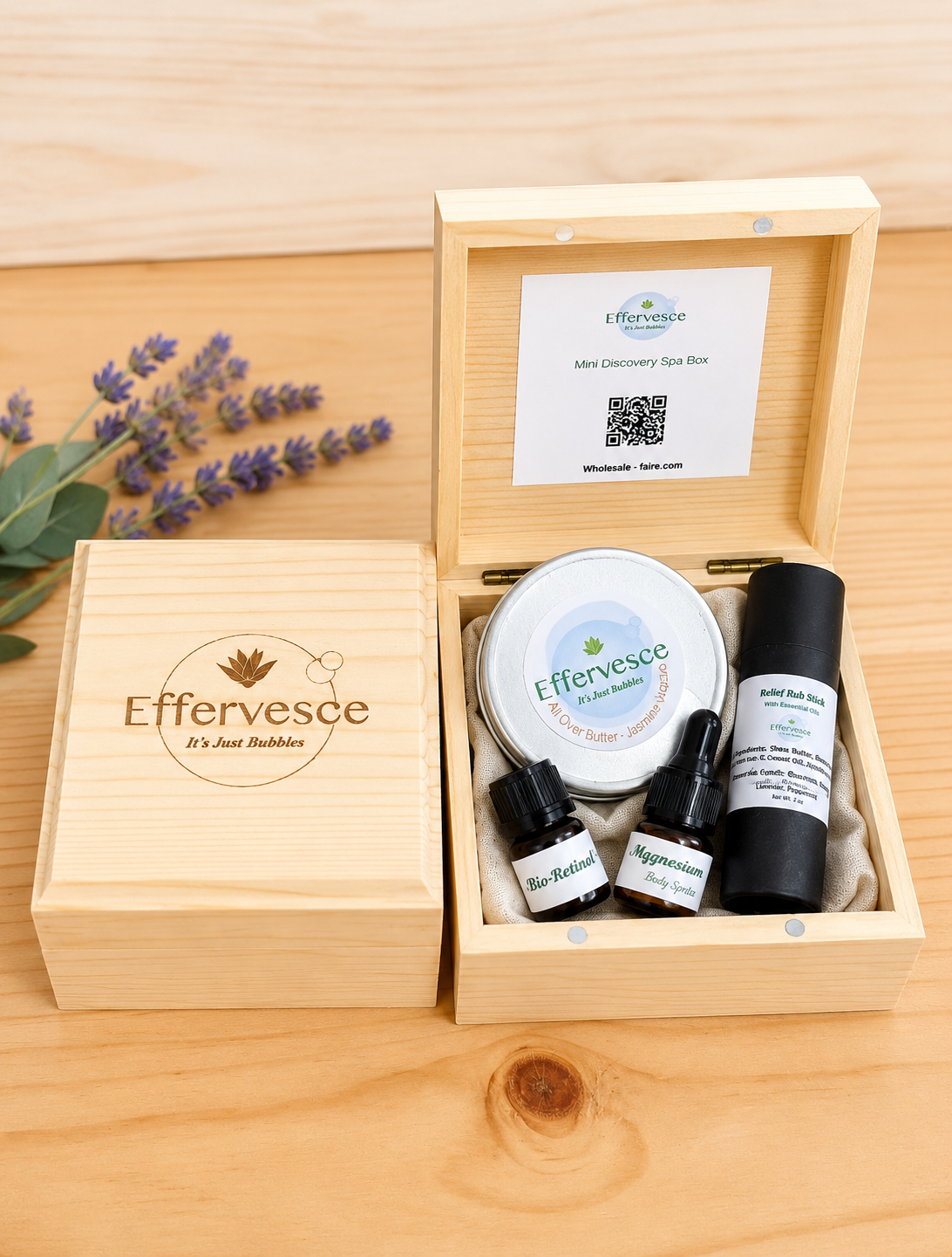 Mini Discovery Spa Box | Compact Spa Kit with Whipped Butter, Relief Stick & Facial Oil