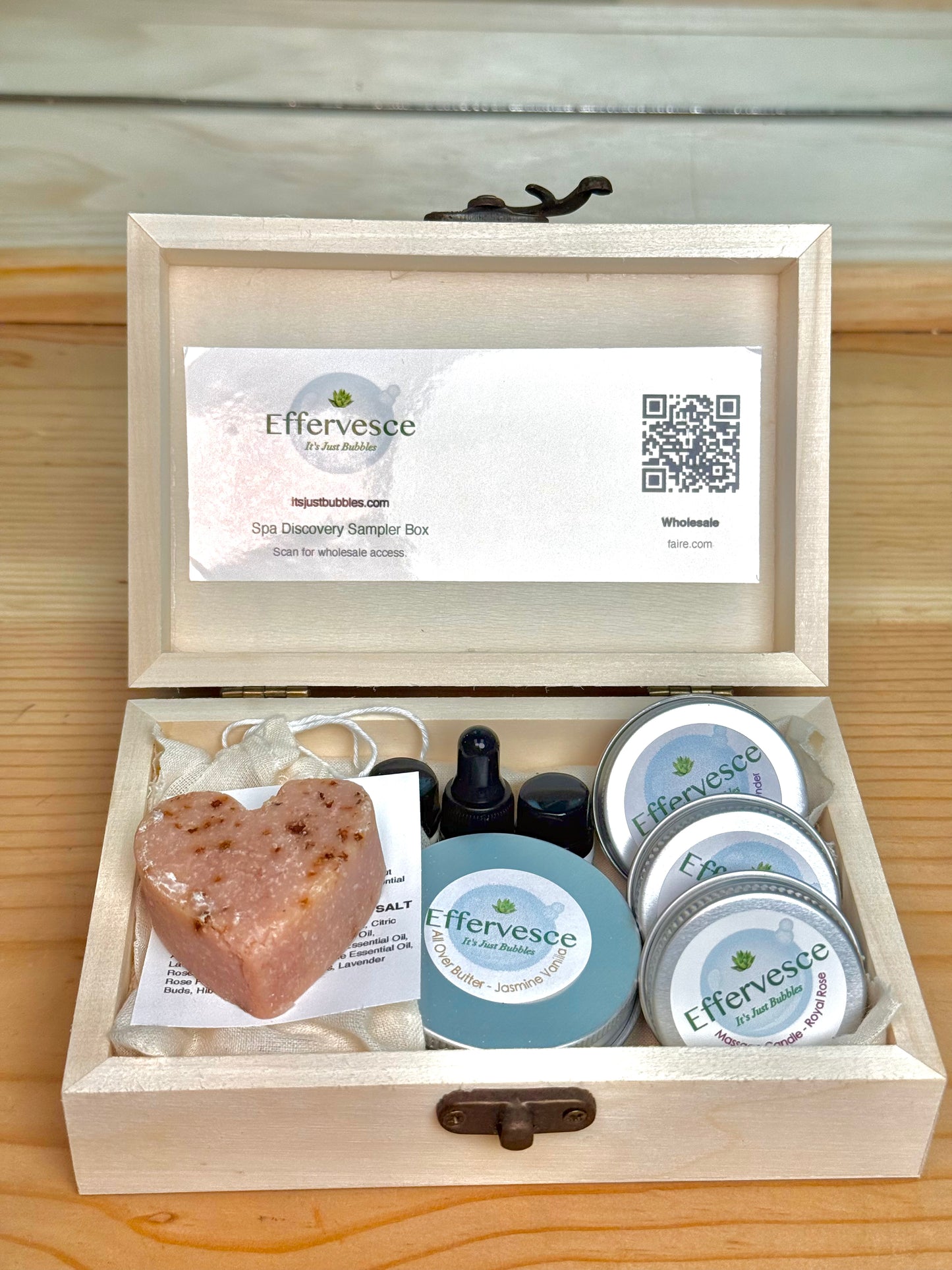 Spa Discovery Sampler Set | Complete Spa Kit with Butter, Candle, Scrub, Salve & Facial Oils