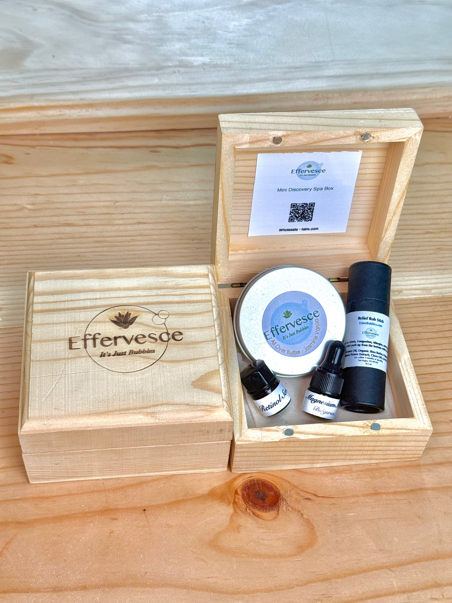 Mini Discovery Spa Box | Compact Spa Kit with Whipped Butter, Relief Stick & Facial Oil