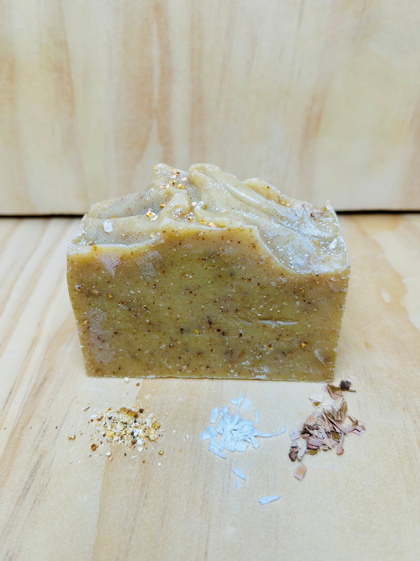 Body Scrub Soap - Cedar Bergamot with Turmeric