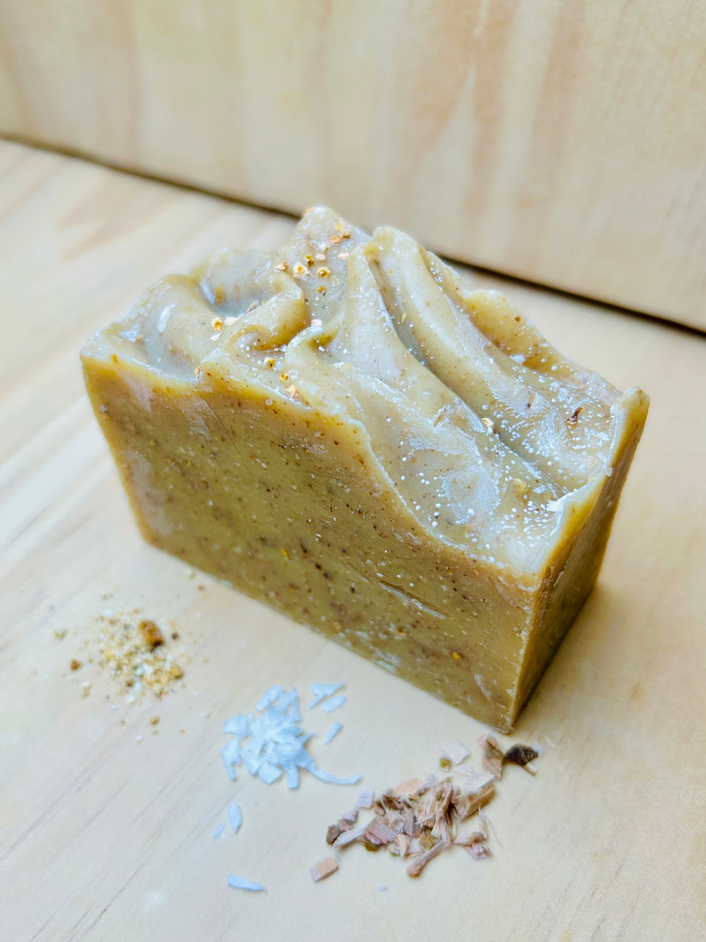 Body Scrub Soap - Cedar Bergamot with Turmeric