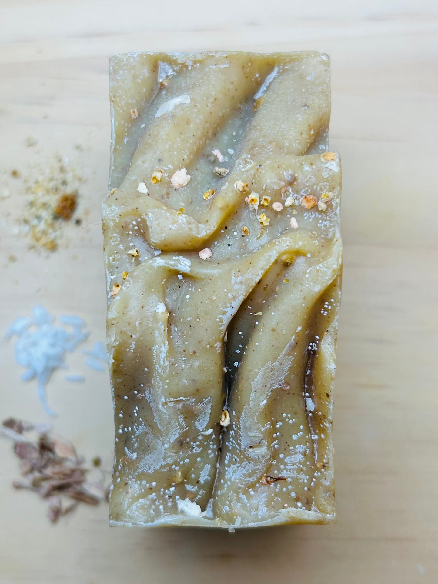 Body Scrub Soap - Cedar Bergamot with Turmeric