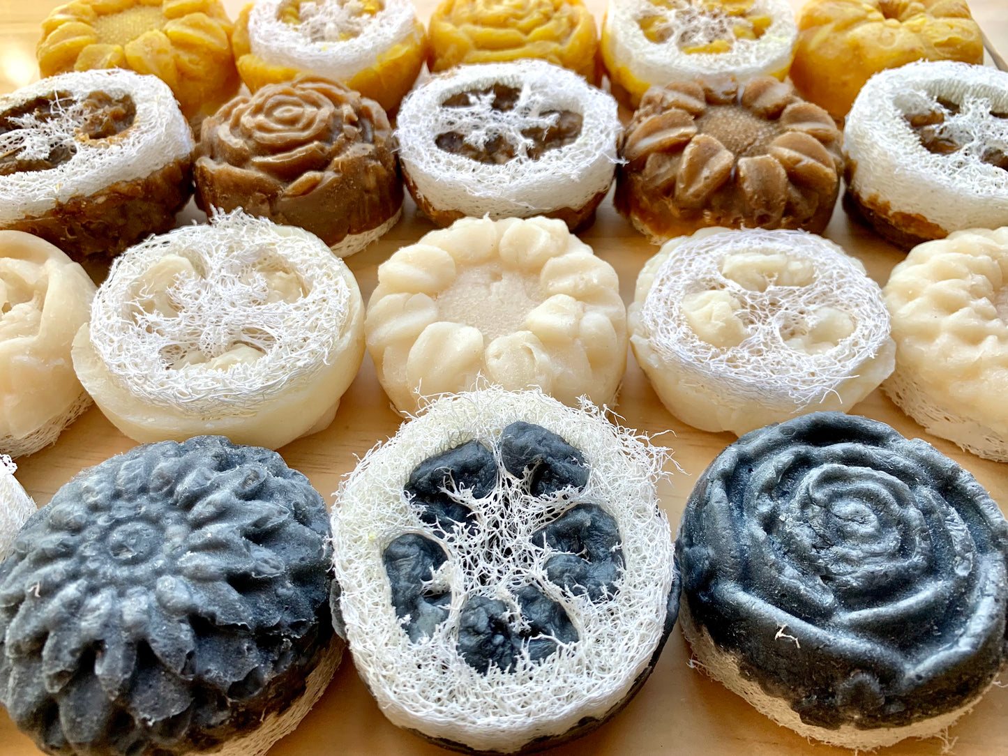 Loofah Soap - 2-in-1, Effervesce.ItsJustBubbles, , loofah-soaps-2-in-1, bath, body, exfoliate, soap