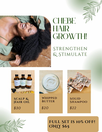 Chebe Hair Set - Strengthen, Condition, Protect