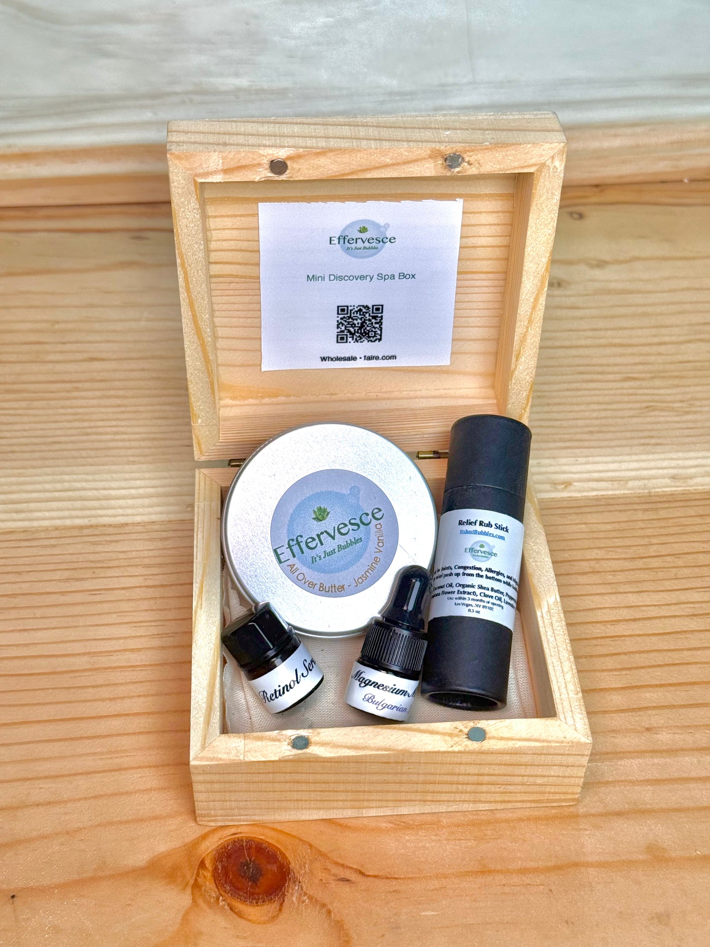 Mini Discovery Spa Box | Compact Spa Kit with Whipped Butter, Relief Stick & Facial Oil
