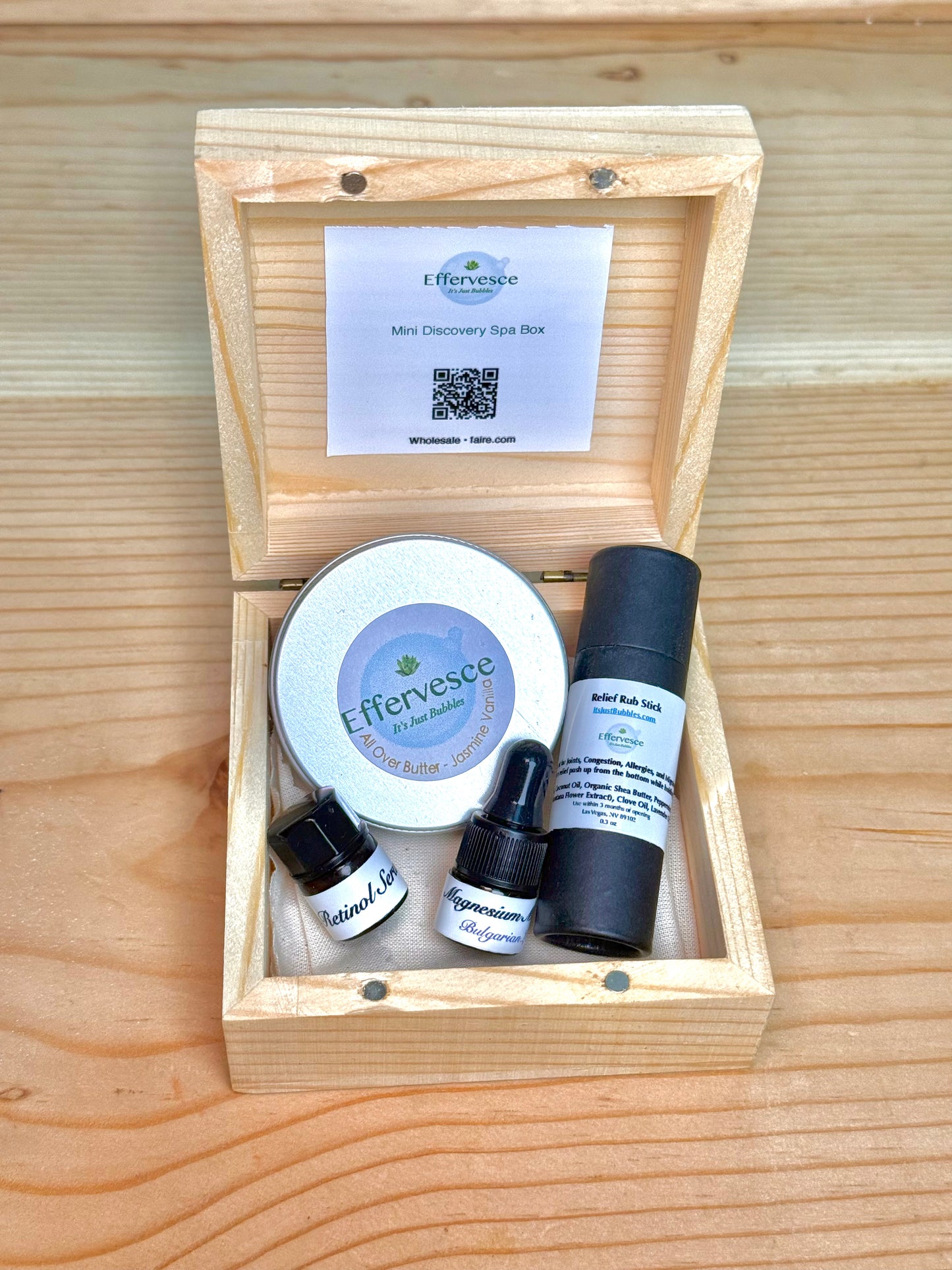 Mini Discovery Spa Box | Compact Spa Kit with Whipped Butter, Relief Stick & Facial Oil
