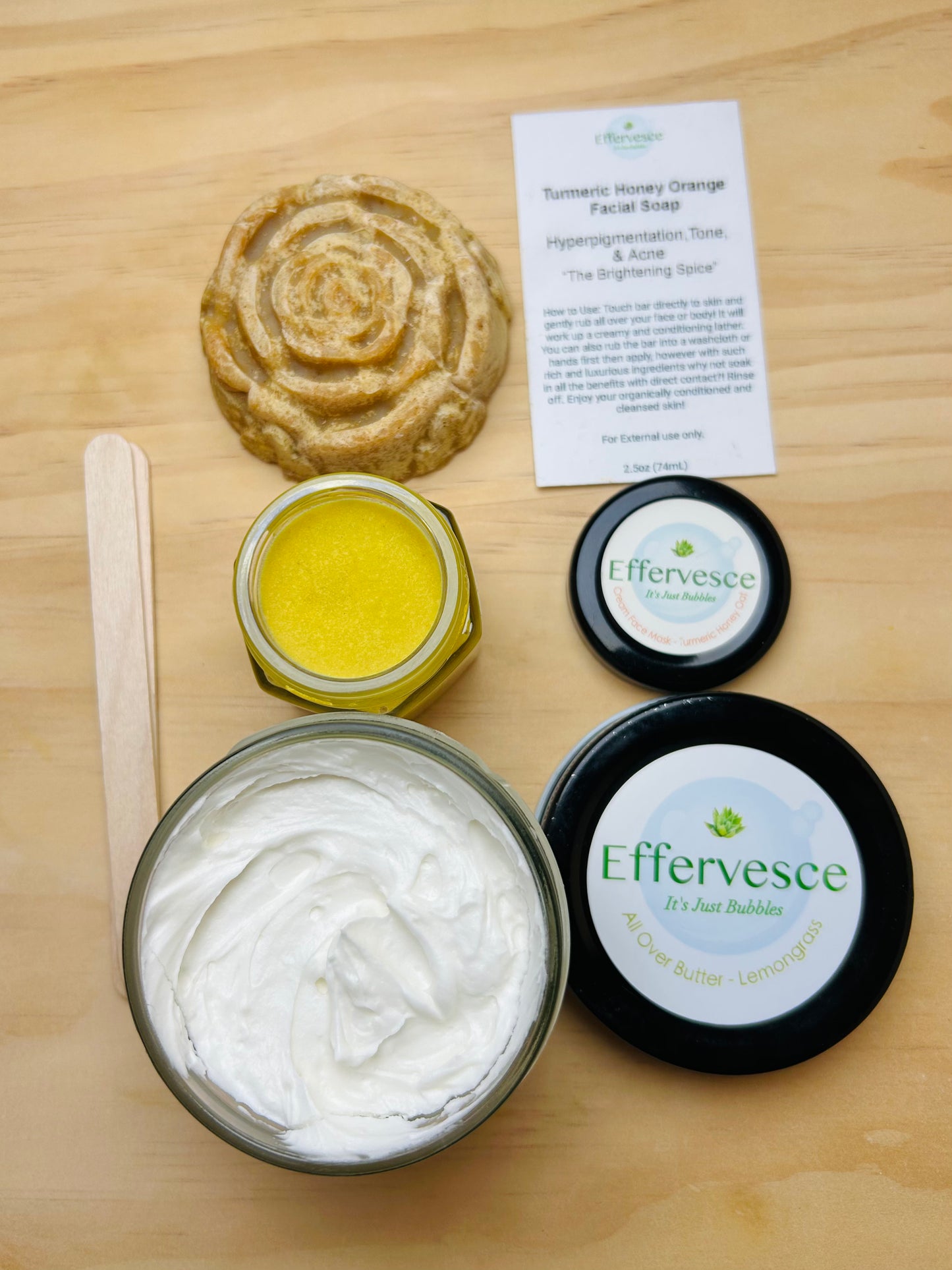 Face Trio - Turmeric Honey Oat- For Hyperpigmentation, Acne, Inflammation