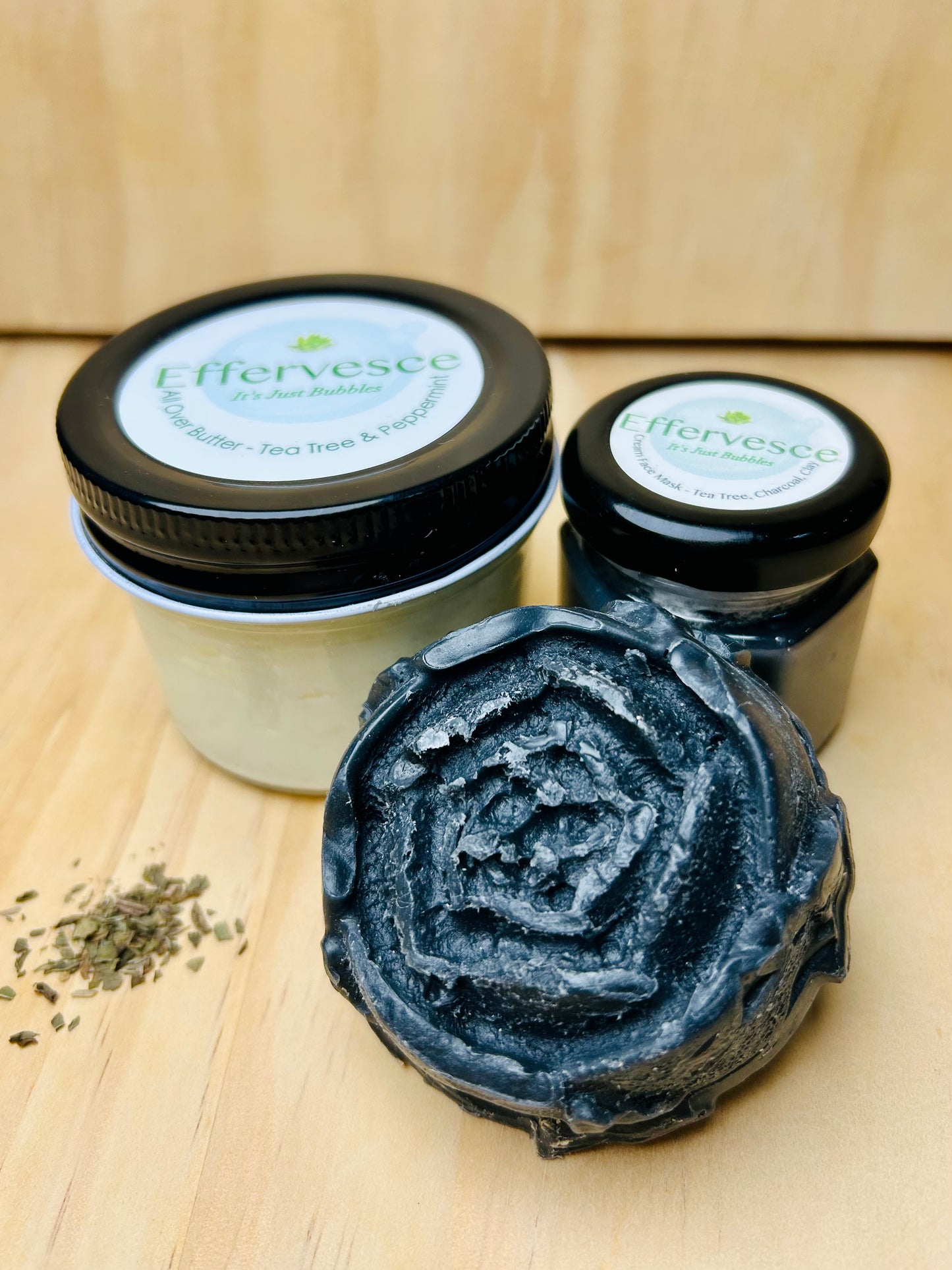 Face Trio - Tea Tree, Charcoal, Clay - For Oily or Acne Prone Skin