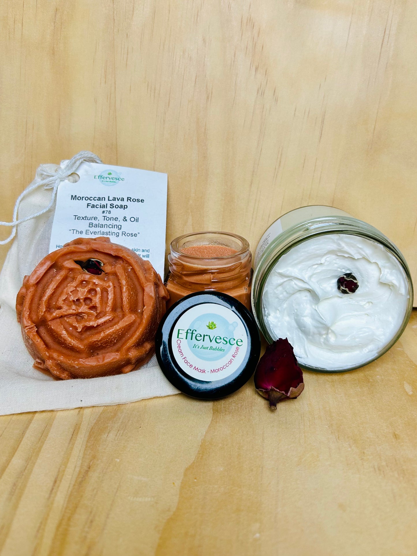 Face Trio - Moroccan Rose - For Normal, Mature, or Dry Skin