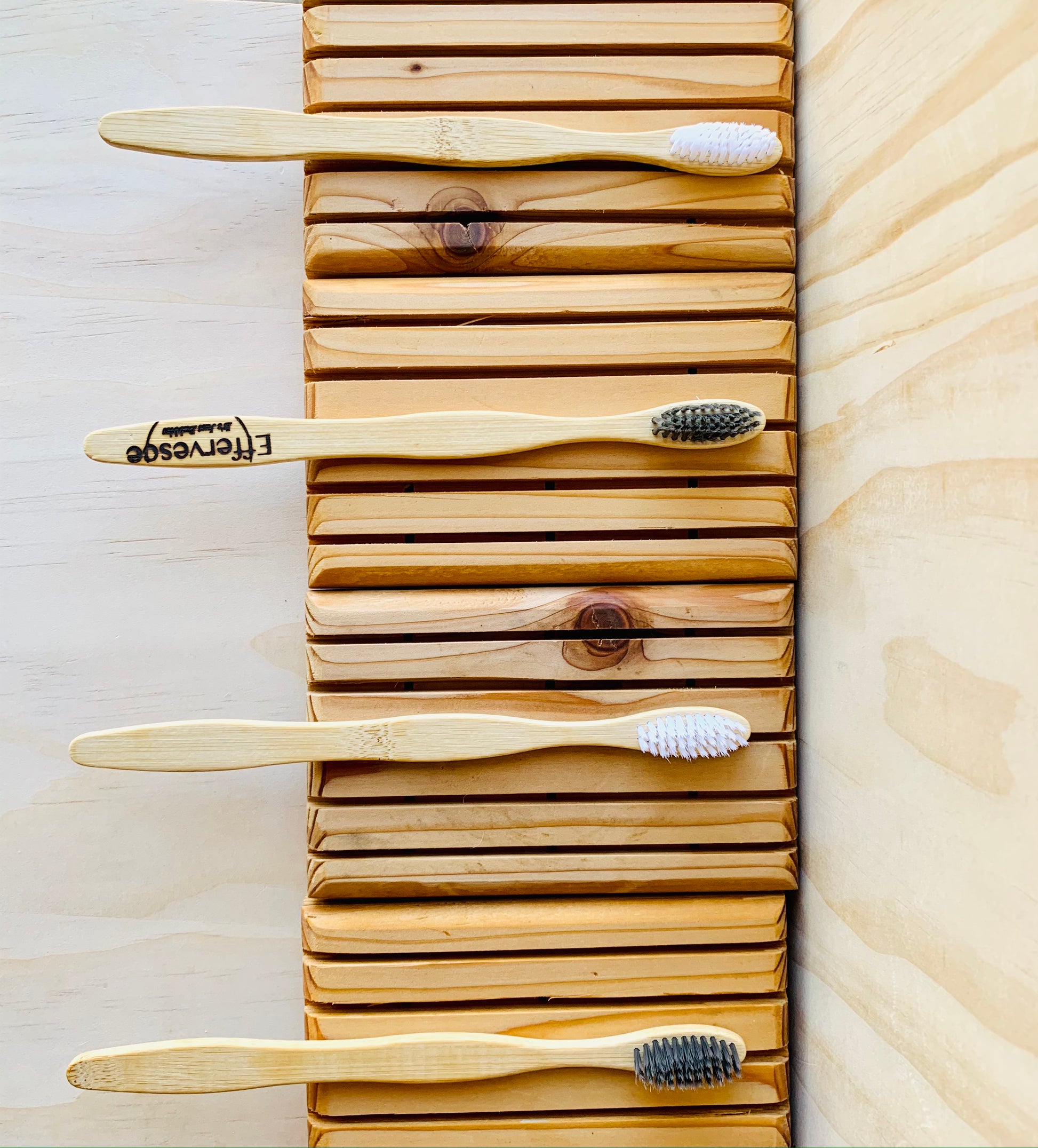 Wooden Bathroom Set - Cedar Soap Saver & Bamboo Toothbrush, Effervesce.ItsJustBubbles, Wood, wooden-bathroom-set-cedar-soap-saver-bamboo-toothbrush, accessory, home, household, set, sets, woo