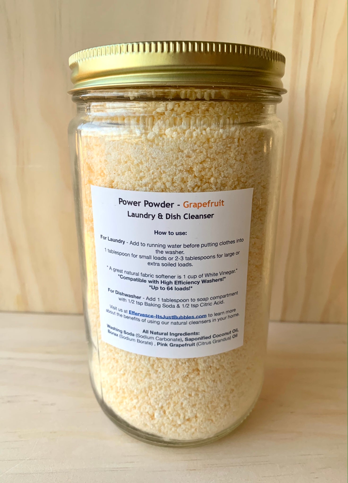 Power Powder - Laundry & Dish Detergent - 32oz, Effervesce.ItsJustBubbles, Household Soap, power-powder-laundry-dish-detergent-32oz, home, household, spring