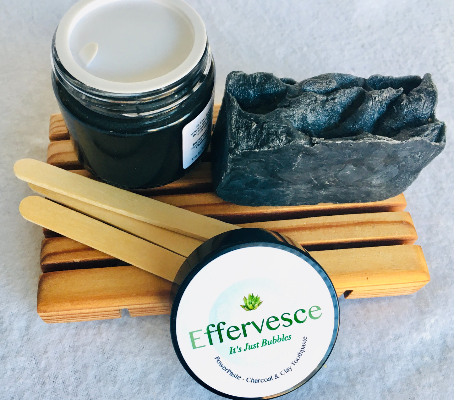 Face Soap - Charcoal Flower for Dry, Mature, or Normal Skin - 2.5oz, Effervesce.ItsJustBubbles, Cosmetic Soap, bamboo-charcoal-tea-tree-natural-facial-soaps-2-5oz-pore-minimizing-detoxifying-